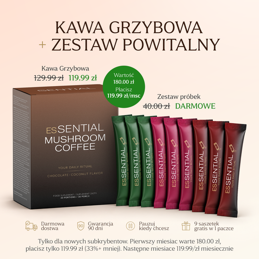 esSENTIAL - Mushroom Coffee | Kawa z grzybami