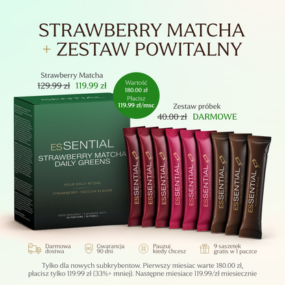 esSENTIAL - Strawberry Matcha Daily Greens